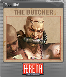 Series 1 - Card 6 of 8 - Paaiiiiin!