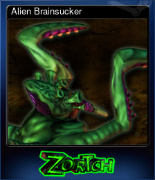 Series 1 - Card 3 of 7 - Alien Brainsucker