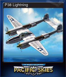 Series 1 - Card 4 of 9 - P38 Lightning