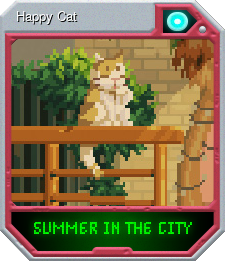 Series 1 - Card 10 of 11 - Happy Cat