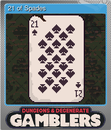 Series 1 - Card 3 of 10 - 21 of Spades