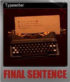 Series 1 - Card 2 of 5 - Typewriter