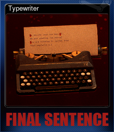 Series 1 - Card 2 of 5 - Typewriter