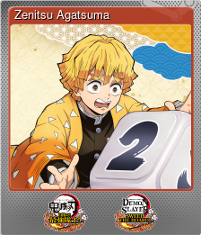 Series 1 - Card 3 of 8 - Zenitsu Agatsuma