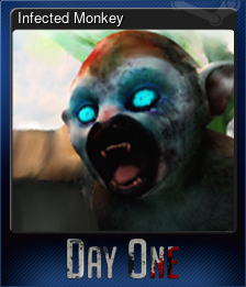 Series 1 - Card 4 of 5 - Infected Monkey