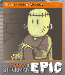 Series 1 - Card 4 of 6 - Stickenstein's Monster