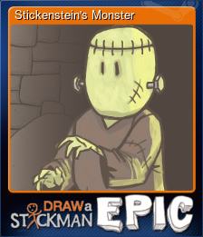 Series 1 - Card 4 of 6 - Stickenstein's Monster
