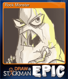 Series 1 - Card 6 of 6 - Rock Monster