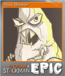 Series 1 - Card 6 of 6 - Rock Monster