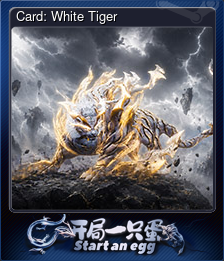 Series 1 - Card 2 of 10 - Card: White Tiger