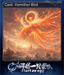Series 1 - Card 3 of 10 - Card: Vermilion Bird