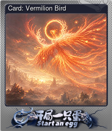 Series 1 - Card 3 of 10 - Card: Vermilion Bird