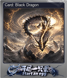 Series 1 - Card 9 of 10 - Card: Black Dragon