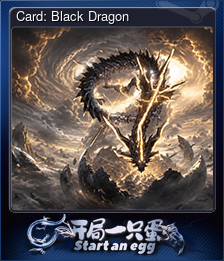 Series 1 - Card 9 of 10 - Card: Black Dragon