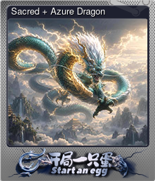 Series 1 - Card 1 of 10 - Sacred + Azure Dragon