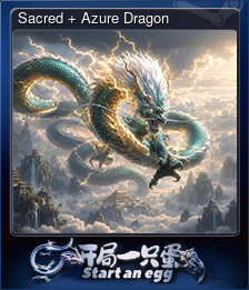 Series 1 - Card 1 of 10 - Sacred + Azure Dragon
