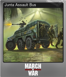 Series 1 - Card 6 of 12 - Junta Assault Bus