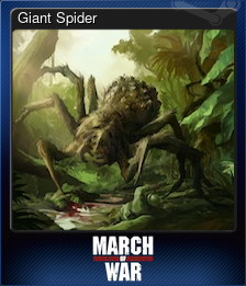 Series 1 - Card 11 of 12 - Giant Spider