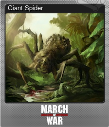 Series 1 - Card 11 of 12 - Giant Spider