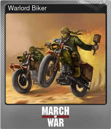 Series 1 - Card 9 of 12 - Warlord Biker