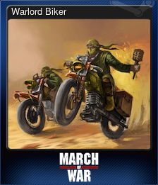 Series 1 - Card 9 of 12 - Warlord Biker