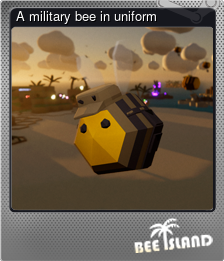 Series 1 - Card 6 of 6 - A military bee in uniform