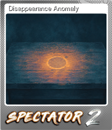 Series 1 - Card 4 of 5 - Disappearance Anomaly