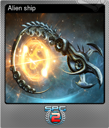 Series 1 - Card 1 of 8 - Alien ship