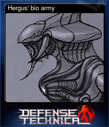 Series 1 - Card 5 of 9 - Hergus' bio army