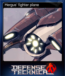 Series 1 - Card 3 of 9 - Hergus' fighter plane