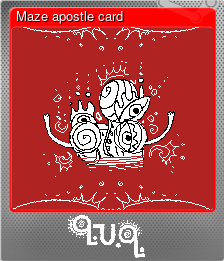 Series 1 - Card 4 of 7 - Maze apostle card
