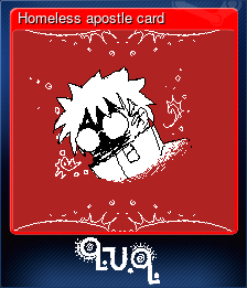 Homeless apostle card