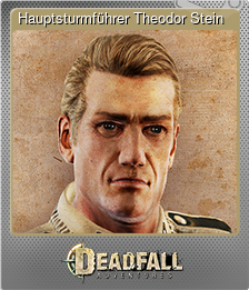 Series 1 - Card 5 of 15 - Hauptsturmführer Theodor Stein