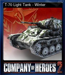 Series 1 - Card 6 of 7 - T-70 Light Tank - Winter