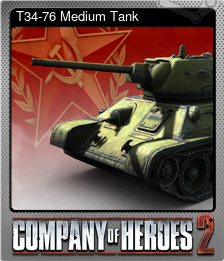Series 1 - Card 2 of 7 - T34-76 Medium Tank
