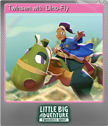 Series 1 - Card 10 of 11 - Twinsen with Dino-Fly