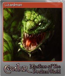 Series 1 - Card 4 of 8 - Lizardman