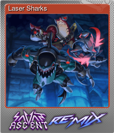 Series 1 - Card 1 of 8 - Laser Sharks