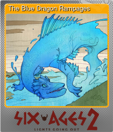 Series 1 - Card 4 of 5 - The Blue Dragon Rampages
