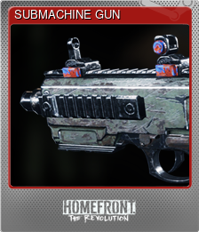 Series 1 - Card 8 of 9 - SUBMACHINE GUN
