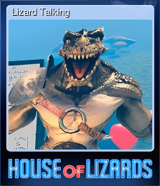 Series 1 - Card 5 of 11 - Lizard Talking