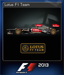 Series 1 - Card 4 of 11 - Lotus F1 Team