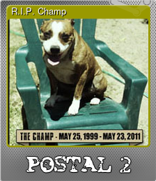 Series 1 - Card 2 of 8 - R.I.P. Champ
