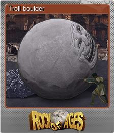 Series 1 - Card 4 of 8 - Troll boulder