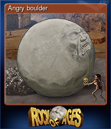 Series 1 - Card 1 of 8 - Angry boulder