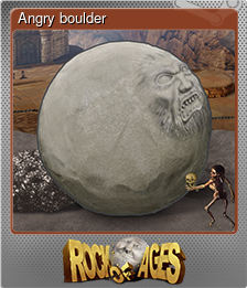 Series 1 - Card 1 of 8 - Angry boulder