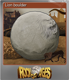 Series 1 - Card 3 of 8 - Lion boulder