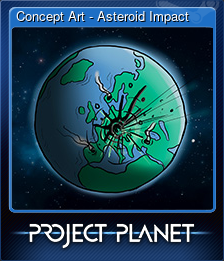 Series 1 - Card 1 of 10 - Concept Art - Asteroid Impact