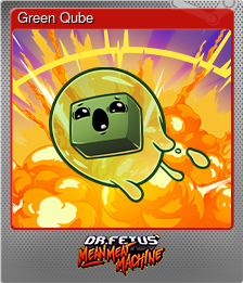 Series 1 - Card 2 of 7 - Green Qube