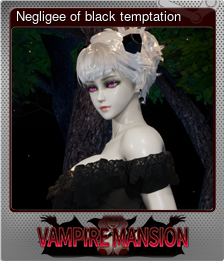 Series 1 - Card 3 of 10 - Negligee of black temptation